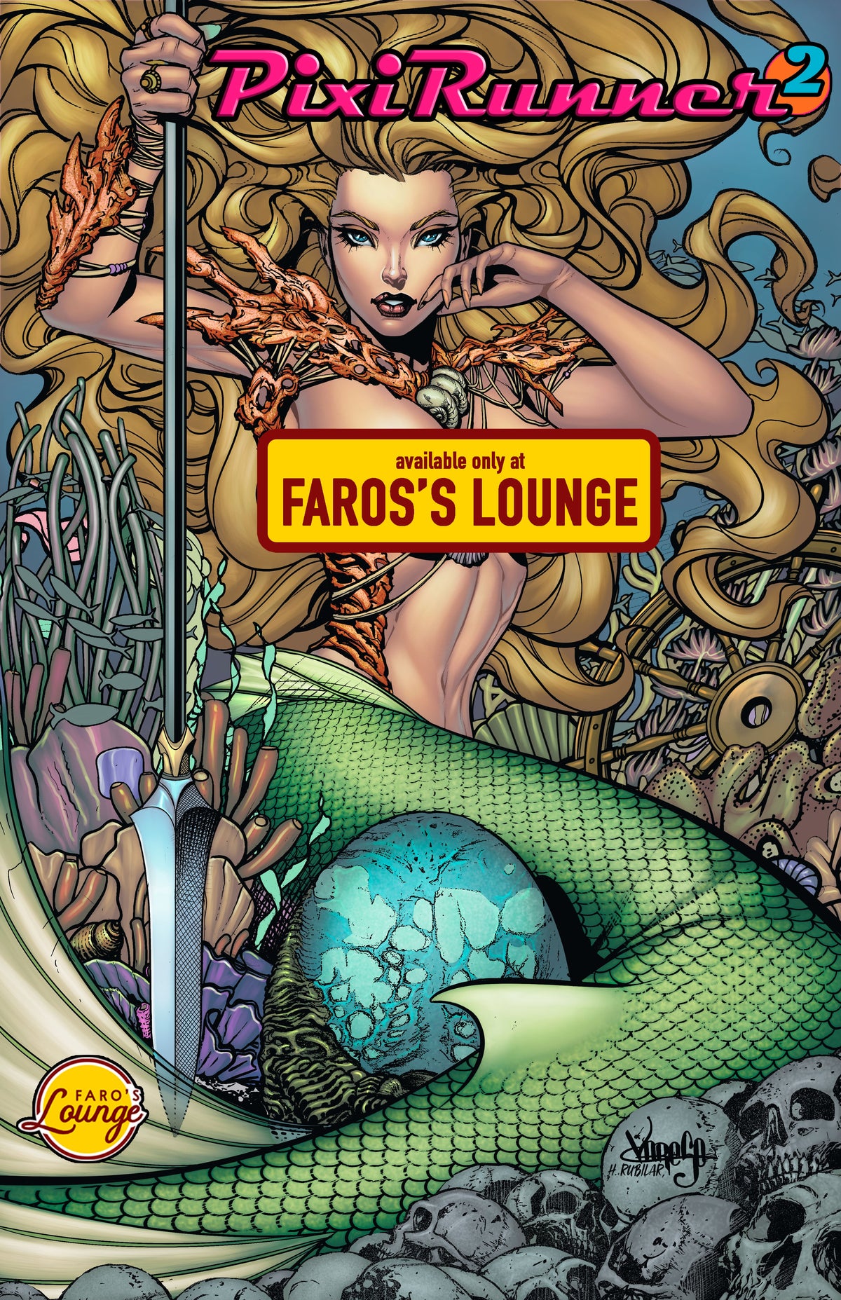 Pixi Runner #2 – Digital Download | Cassiapea Neptune Mermaid Mature Sci-Fi Comic