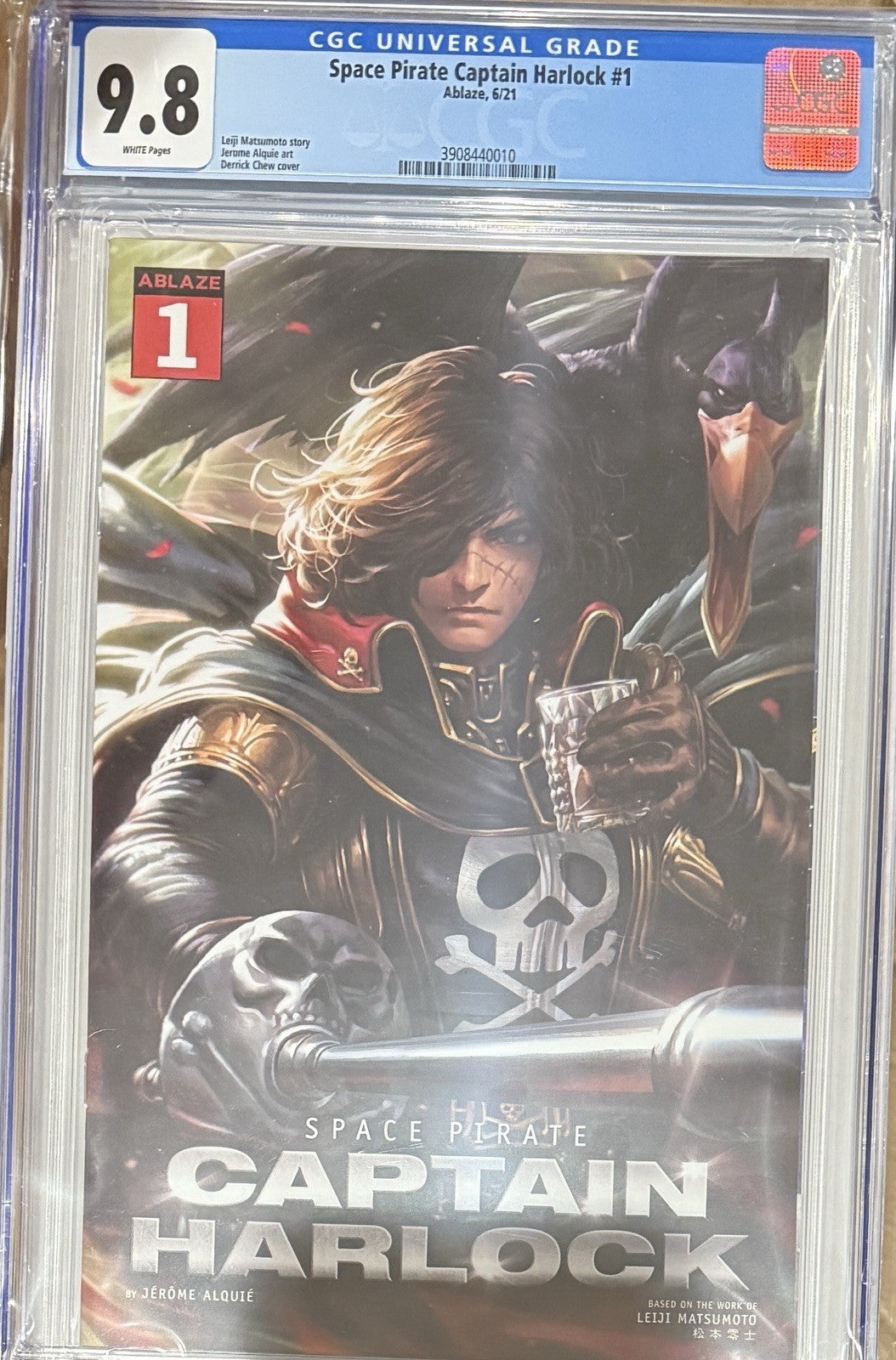 Space Pirate Captain Harlock #1 (2021) CGC 9.8 - Derrick Chew Cover